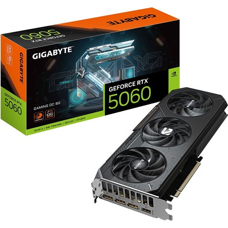 Gigabyte GeForce RTX 5060 Gaming OC 8GB GDDR7 128-bit grafikus kártya