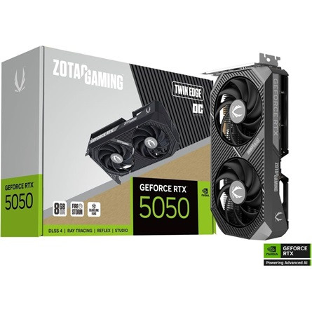 Zotac GeForce RTX 5050 Twin Edge OC 8GB GDDR6 128-bit grafikus kártya